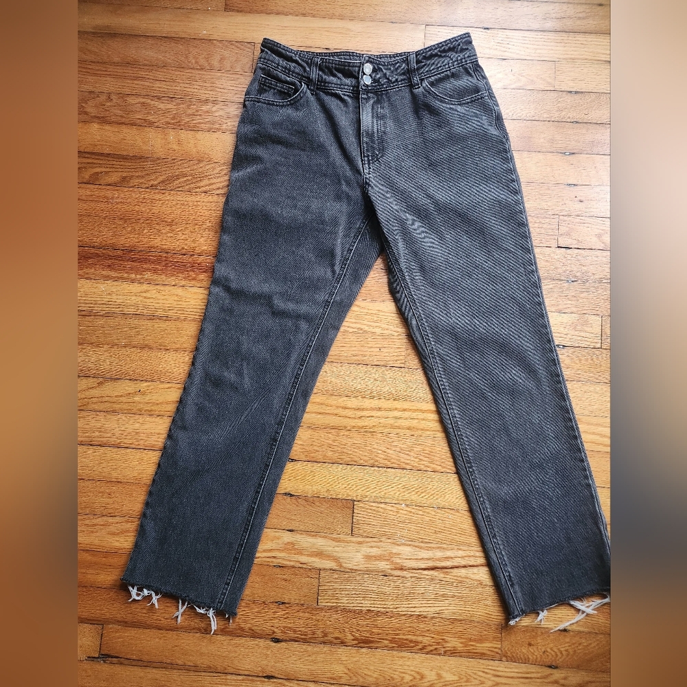 Oat New York High Rise Jeans in Charcoal